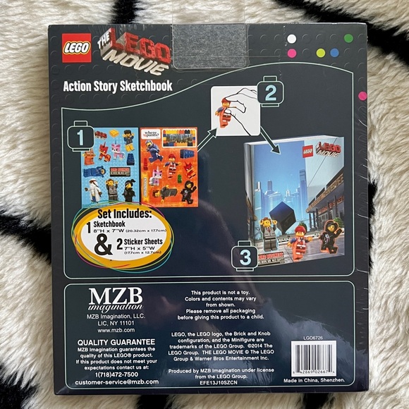 The Lego Movie Action Story Sketchbook NWT with stickers - Hardcover - Picture 2 of 7